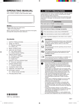 Fujitsu ASGG24CMTA-B Operating instructions