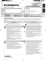 Fujitsu ASWG12LMCB Operating instructions