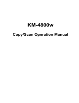 KYOCERA KM-4800W Owner's manual