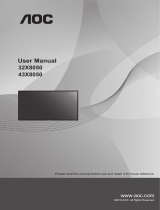 AOC 32X8050 Owner's manual