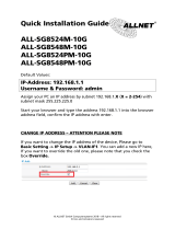 Allnet ALL-SG8548PM-10G Quick start guide