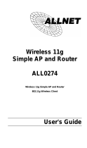 Allnet ALL0274 Owner's manual