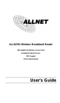 Allnet ALL02761 User guide