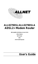 Allnet ALL0279DSLB Owner's manual
