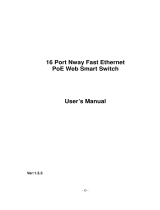 Edimax 16 Port Nway Fast Ethernet PoE Web Smart Switch Owner's manual