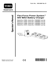 Toro Flex-Force Power System 6.0Ah 60V MAX Battery Pack User manual