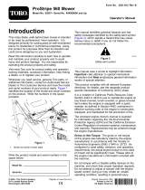 Toro ProStripe 560 Mower User manual
