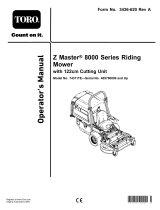 Toro Professional 8000 Series Direct Collect Petrol Z Master 122 cm 74311TE User manual