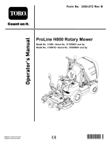 Toro ProLine H800 Rotary Mower User manual