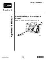 Toro Road-Ready Pro Force Debris Blower User manual