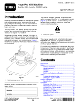 Toro HoverPro 450 Machine User manual
