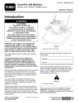 Toro HoverPro 550 Machine User manual