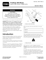 Toro ProStripe 560 Mower User manual