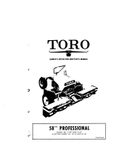 Toro 58" Professional User manual