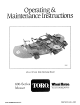 Toro 38" Side Discharge Mower User manual