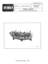 Toro 48" Side Discharge Mower User manual