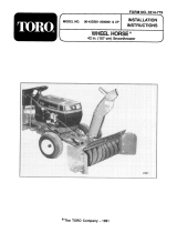 Toro 42" Snowthrower User manual