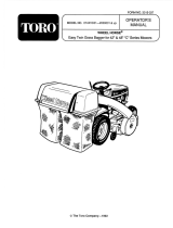 Toro 42"/48" Vacuum Bagger User manual