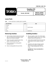 Toro Splined Gearbox (Svc Asm, 48" Out-Front Z Mower) Installation guide