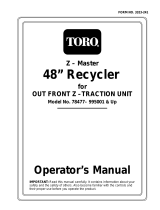 Toro Z325 Z Master, With 48" Mower and Bagger User manual