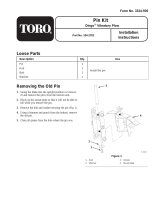 Toro Vibratory Plow Pin Kit, Dingo Compact Utility Loader Installation guide