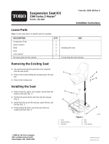 Toro Suspension Seat Kit, 300 Series Z Master Installation guide