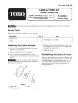 Toro 1.25" Spark Arrester Kit, Z Master Z100 and Z200 Series Mowers Installation guide