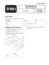 Toro Air Deflector Kit, Z Master Z100 Series Mowers Installation guide