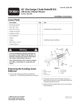 Toro 62" Discharge Chute Retrofit Kit, 200 Series Z Master Installation guide