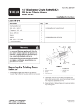 Toro 44" Discharge Chute Retrofit Kit, 100 Series Z Master Installation guide