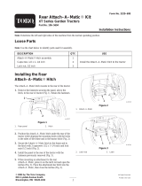 Toro Rear Attach-A-Matic Kit, XT Series Garden Tractors Installation guide