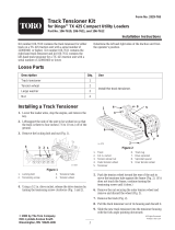 Toro Straight Track Tensioner Kit, Dingo TX 425 Wide Track Installation guide