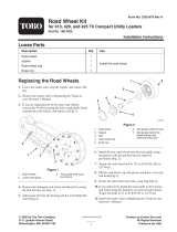 Toro Road Wheel Kit, TX Series Compact Utility Loaders Installation guide
