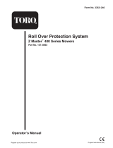 Toro Z400 Roll-Over Protection System Kit User manual