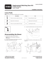 Toro Replacement Mulching Door Kit, D Series Lawn Tractors Installation guide