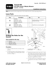 Toro Gusset Kit, Z593 Series Z Master Mowers Installation guide