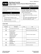 Toro Bio-Diesel Kit, 2006 and Before Daihatsu-Powered Z Master Riding Mower Installation guide