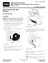 Toro Electrical Service Kit, 2008 and Before Emotion Model 21027 Lawn Mower Installation guide