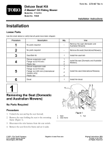 Toro Deluxe Seat Kit, Z Master G3 Riding Mower Installation guide