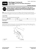 Toro Side Bagger Finishing Kit, TITAN ZX6000 Series Zero-Turn-Radius Riding Mower Installation guide