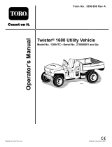 Toro Twister 1600 User manual