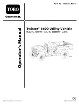 Toro Twister 1600 Utility Vehicle User manual