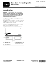 Toro LC1P65FC Zone-Start Engine Installation guide