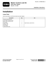 Toro Motion Control Link Kit, XLS Lawn Tractor Installation guide