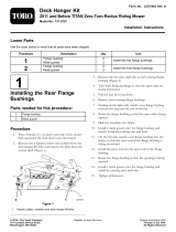 Toro Deck Hanger Kit, 2011 and Before TITAN ZX/MX Series Zero-Turn-Radius Riding Mower Installation guide
