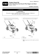 Toro Engine Guard Kit, 21in or 53cm Heavy-Duty Recycler/Rear Bagger Lawn Mower Installation guide