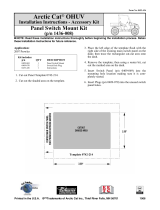 Toro KIT-PANEL, SWITCH MOUNT User manual