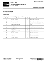 Toro Brake Kit, TX 1000 Compact Tool Carrier Installation guide