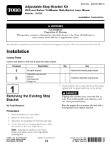 Toro Adjustable Stop Bracket Kit, 2016 and Before TurfMaster Walk-Behind Lawn Mower Installation guide