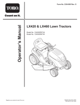 Toro LX420 Lawn Tractor User manual